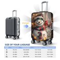 thumbnail image 2 of Christmas plaid scarf snowman Travel Luggage Cover Protector - Anti-Scratch Suitcase Covers Fits 18-32 Inch Luggage, 2 of 5