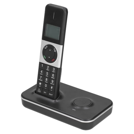 Rupoun Digital Cordless Telephone Caller ID Hands-Free Business Fixed Landline Phone System with Blue Backlight Display for Home and Office (19.0 cm / 7.48 inches)