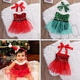 thumbnail image 1 of Barboteuse pour Nouveau-Né Fille, Robe Tutu en Tulle avec Père Noël, Ensembles, 1 of 5