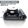 GAS ONE NEW 10,000 BTU CSA List Portable Butane Gas Stove with Carrying