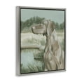 thumbnail image 4 of Stupell Industries Stoic Labrador Landscape Animals & Insects Painting Gray Floater Framed Canvas Art Print Wall Art, 25 x 31, 4 of 10