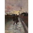 thumbnail image 2 of Charles Conder 14x18 Gold Ornate Wood Frame and Double Matted Museum Art Print Titled - Going Home (The Gray and Gold), 2 of 4