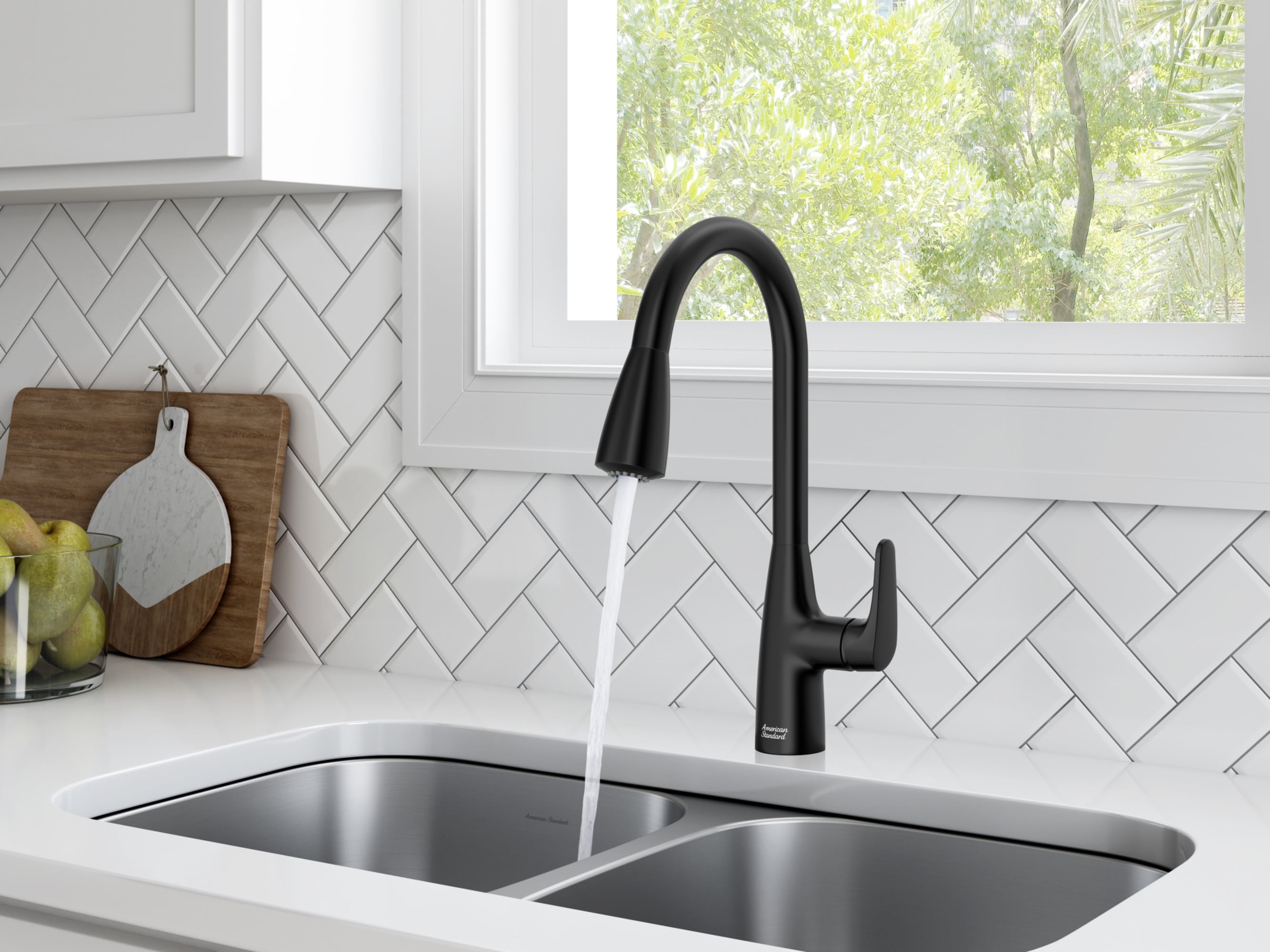 American Standard 7077.300 Colony Pro 1.5 GPM Single Hole Pull Down Kitchen Faucet -