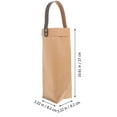 thumbnail image 2 of YSNOOWE Reusable Bottle Carrier Pu Brown For Flower Holding 1Set 10.6X3.2in, 2 of 6