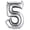 5, variant on Efavormart Silver 40" tall Alphabet Letters / Number Foil Balloons Birthday Party Decorations Graduation New Year Party Supply - 6
