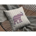 thumbnail image 4 of Elephant Silhouette Throw Pillow with Removable Cover in Magenta 16x16, 4 of 5