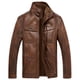 thumbnail image 2 of Ropa de cuero para hombres, casual, de cuero, de piel, de terciopelo, acolchada, para mediana edad, 2 of 5