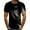 Black, variant on Blczomt Mens T-Shirts Black Short Sleeve Crew Neck Graphic T Shirt Xl
