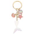 thumbnail image 2 of Mermaid Stuff Little Mermaid Keychain Creative Keychain Charm Everyday Use Metal Fish Tail Shape Simple And Smooth 5Pcs, 2 of 5