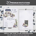 thumbnail image 6 of Purple Pumpkin Off the Market Bridal Shower Invitations, 20 Fill-In Cards with Envelopes, 5x7 Wedding Shower Invites for Bride, Bridal Party Supplies and Decorations, Made in USA by Amanda Creation, 6 of 9