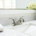 Mainstays 4inch Centerset Dual Handle Bathroom Sink Faucet, Satin