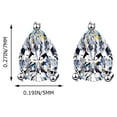 thumbnail image 4 of Vintage Minimalist Inlaid Diamond Metal Flash Ladies Earring Jewelry Gift, 4 of 6