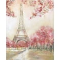 thumbnail image 2 of Tava Studios 20x24 White Modern Wood Framed Museum Art Print Titled - Paris Spring, 2 of 4