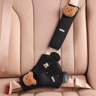 Bear Car Seat Belt Covers 2/4 PCS | Cute Bunny Shoulder Strap Pads For Kids & Adults