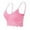 Pink, variant on WTXUE Bralette for Women | Women Plus Size Vest Crop Wire Frees Bra Lingerie V-Neck Underwear Lingerie without Chest Pad S3Xl | 1 Piece Red L