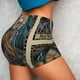thumbnail image 4 of Fotbe Coffee-Drinking Skull Shorts Sin Costuras – Shorts Deportivos de Cintura Alta para Mujer, Elásticos para Gimnasio, Yoga, Running o Ciclismo-Small, 4 of 8