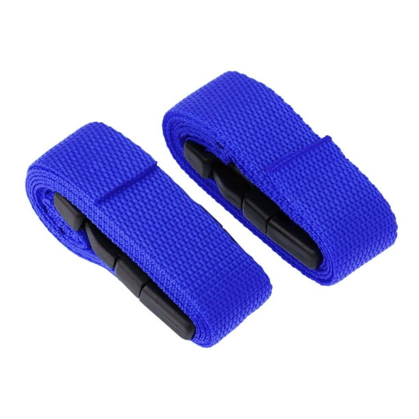 2 correas de liberación rápida para carrito de golf, ajustables. Azul