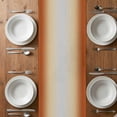 thumbnail image 4 of Table Runner 72 Inches Long for Kitchen Dining, Burnt Orange Ombre Dresser Scarf Farmhouse, Dining Table Decorations for Wedding/Parties, Modern Grey Gradient Farmhouse Art 14 x 72 In, 4 of 8