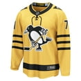 thumbnail image 2 of Men's Fanatics Evgeni Malkin Gold Pittsburgh Penguins Alternate Breakaway Player Jersey, 2 of 3