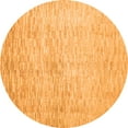 thumbnail image 1 of Ahgly Company Indoor Round Abstract Orange Contemporary Area Rugs, 7' Round, 1 of 1