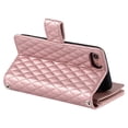 thumbnail image 5 of Crossbody Wallet Case for iPhone 7 / iPhone 8 / iPhone SE 2022 & 2020 Glitter PU Leather Phone Case with Card Slots Stand Wrist Strap Cover Magnetic Closure Zipper Purse Case for Women Girls, Rosegold, 5 of 10