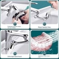 thumbnail image 2 of 1080° Rotating Faucet Extender with Dual Spray Modes, Adjustable Sink Aerator Attachment for Kitchen and Bathroom, Brass Robotic Arm Design for Enhanced Flexibility and Efficient Water Flow, 2 of 6