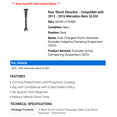 thumbnail image 2 of Rear Shock Absorber - Compatible with 2013 - 2016 Mercedes-Benz GL350 2014 2015, 2 of 2