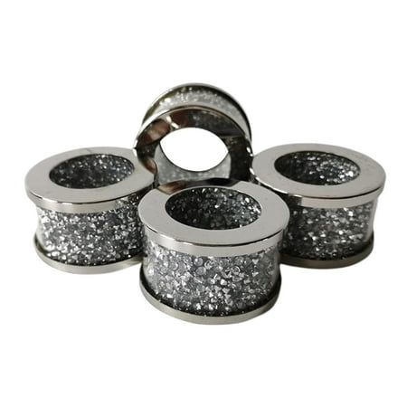 

Fashion Napkin Holder Exquisite Bling Loop Serviette Buckles Paper Towel for Festival Wedding Home Party Christmas