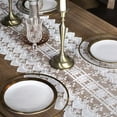 thumbnail image 3 of High-Grade White Lace Tablecloth Table Runner, Crochet Decorative 14"×71" for Dining Table, Coffee Table, Suitable for Kitchen and Living Room, Machine Washable, Elegant Home Decor, 3 of 6