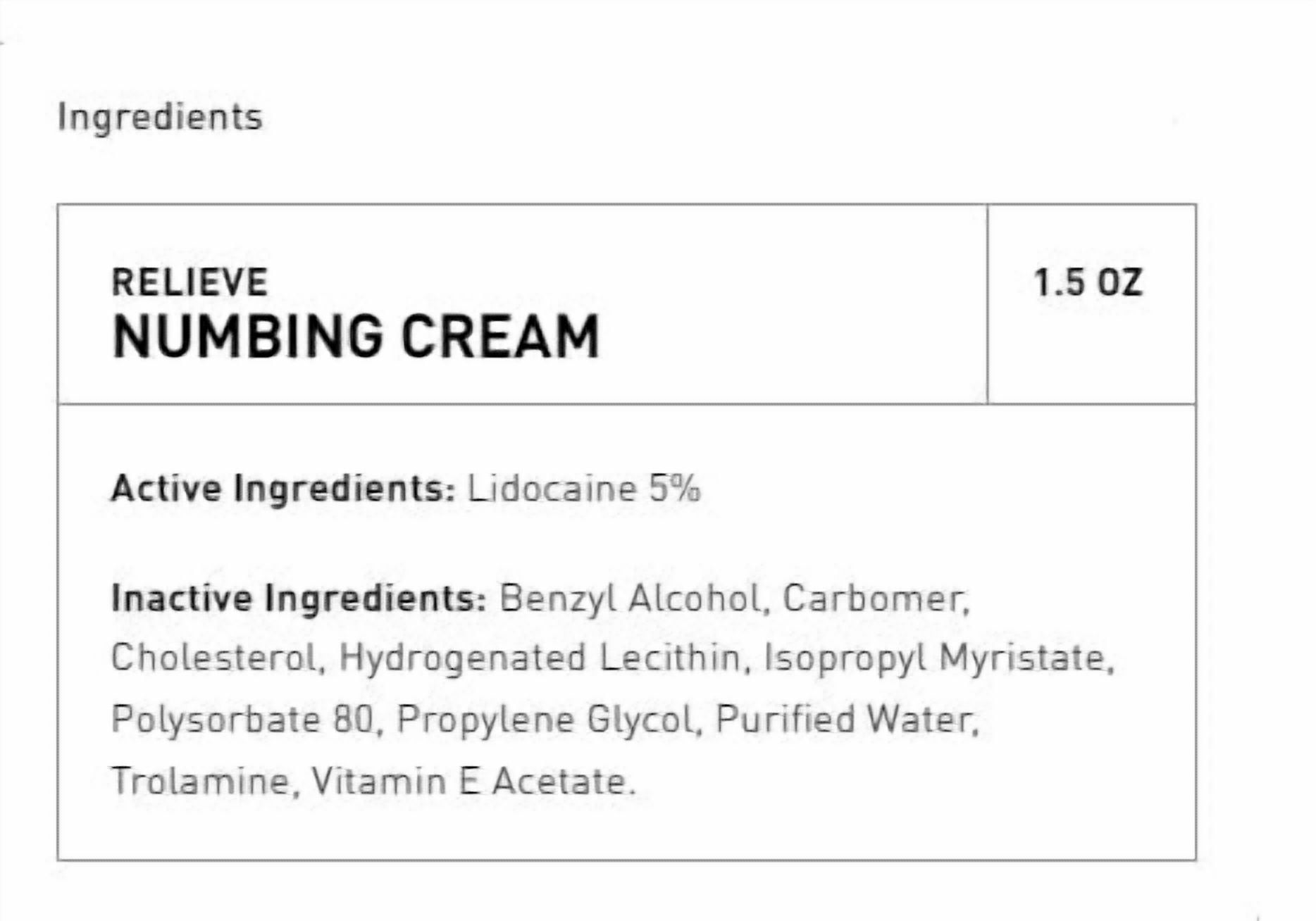 Mad Rabbit Tattoo Numbing Cream for Pain Relief, Unscented, Maximum Strength 1.5 oz