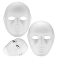 thumbnail image 2 of Giaone DIY Full Face Masks Paper Blank White Paintable Men Women, 2 of 12