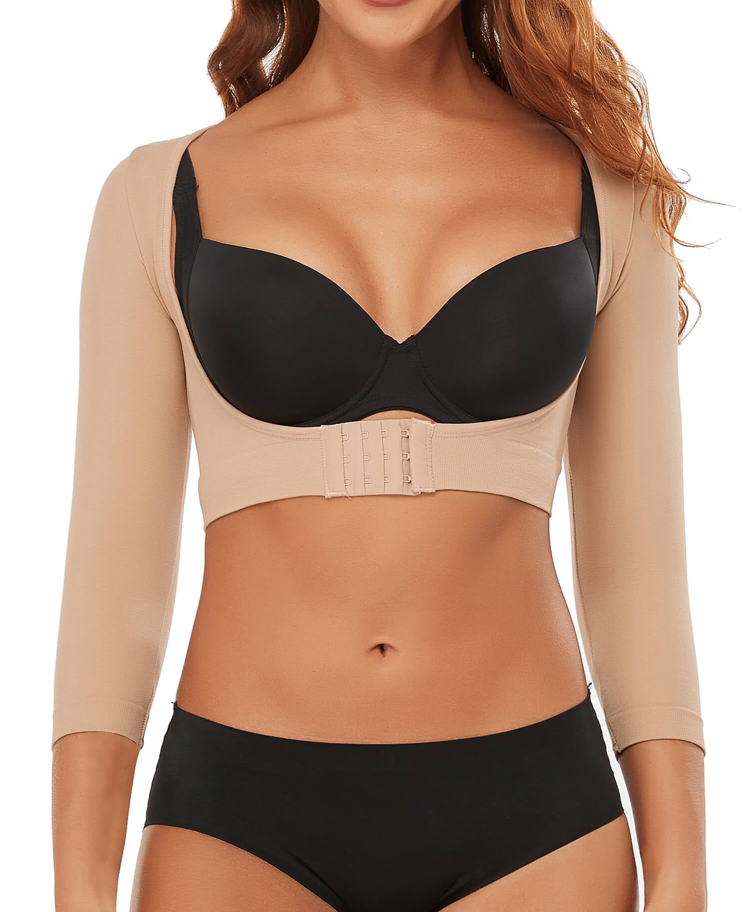 MANIFIQUE Arm Shaper for Women Post Surgery Arm Lipo Compression Sleeves Slimming Arm Faja Front