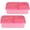 Pink, variant on 2 Pack Snack Box Container for Kids Adults Reusable Lunch Box with 3 Compartents Toddler Leak Proof Portable Bento Lunch Box for Office,School,Travel,Outdoor