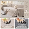 thumbnail image 3 of Dark Couch Covers for Sectional Sofa Couch Cover L Shape Couch Covers for Dogs Washable Couch Cover Banket Modern Sofa Slipcovers Super Soft Sofa Towel for Kids Pets ” x ”, 3 of 9