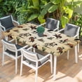 thumbnail image 2 of Western Cowboys Table Cloths for 5 Foot Rectangle Tables, Brown Vintage Country Cactus Patio Waterproof Elastic Fitted Tablecloths, Washable Rectangular Table Cover for Camping, 2 of 8