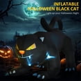 thumbnail image 3 of 6 FT Halloween Inflatables Outdoor Black Cat with Shakable Head, Blow Up Yard Decoration with LED Lights Built-in for Holiday/Party/Yard/Garden, 3 of 7