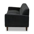 thumbnail image 4 of Baxton Studio Allister Mid-Century Modern Dark Grey Fabric Upholstered Sofa, 4 of 9