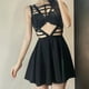 thumbnail image 1 of Puntoco Vestido De Manga Corta Con Cuello En V, Vestido De Mujer Con Tirantes De Una Sola Pieza, Estilo Especial, Lencería Sexy Negro Xxl, 1 of 7