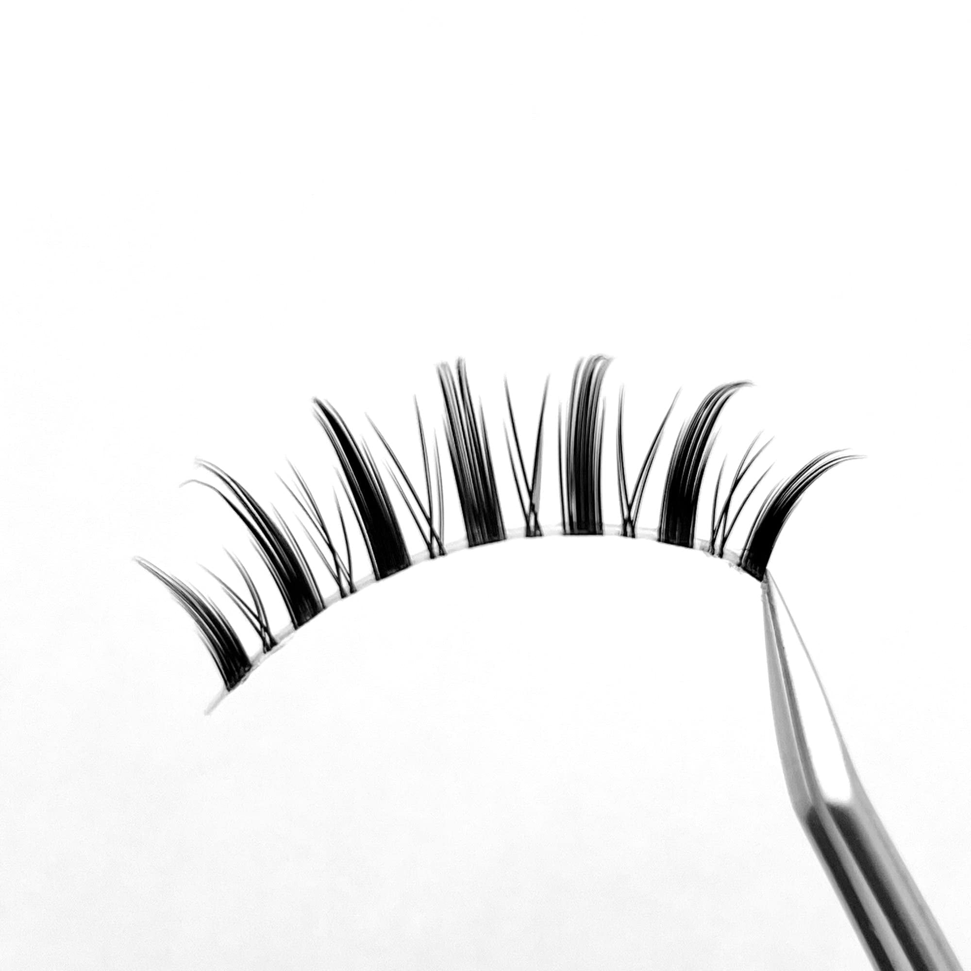 SEMATA 15MM Manga Lashes Faux Mink Lashes Wispy False Lashes Natural Look  Korean Anime Eyelashes Look Like Individual Lashes with Clear Band 10 Pairs  - Yahoo Shopping