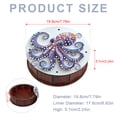 thumbnail image 2 of DIY Diamond Painting Kit Round Storage Box, Octopus Pattern Tray Decorative Craft, Desktop Item Storage, Multifunctional Creative Holiday Gift, 2 of 7