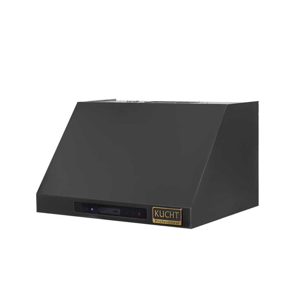 Pemberly Row 36" 5.2 Propane Gas Range in Titanium & Under Cabinet Range Hood