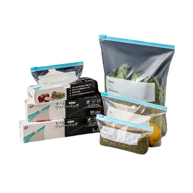 Sacs Ziploc Réutilisables Anti-Odeurs Refermables pour Sandwich/collations Accessoires de Conservation des Aliments S 20