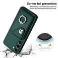 thumbnail image 4 of Compatible for Samsung Galaxy S22 Plus Case with Card Holder, for Galaxy S22 Plus Wallet Case for Women Men with Rotation Ring Stand, Accordion Style PU Leather Shockproof Protection Case, Green, 4 of 7