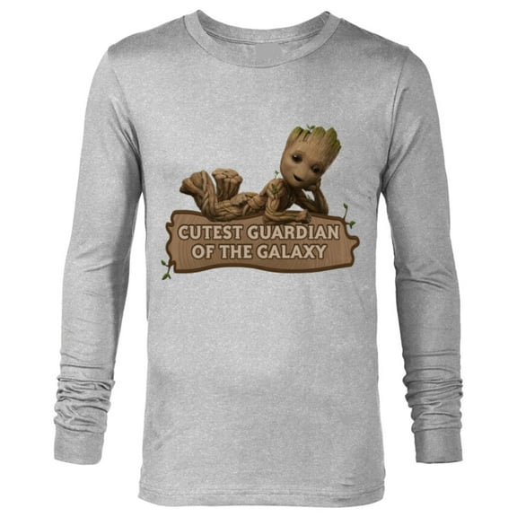 Marvel Studios’ I Am Groot Cutest Guardian Of The Galaxy - Long Sleeve T-Shirt for Men - Customized-Athletic Heather