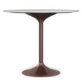 thumbnail image 6 of Simpli Home Osborne 36 inch Wide Genuine Marble and Iron Contemporary Dining Table in White/Antique Copper, 6 of 12