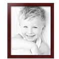 thumbnail image 2 of ArtToFrames 14" x 17" Flat Mahogany Veneer Picture Frame, 14x17 inch Brown Wood Poster Frame (WOM-5221),  Pack, 2 of 7