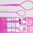 thumbnail image 2 of Topsy Tail Hair Tool Hair Pull Through Tool Hair Loop Styling Tool - Ponytail Maker Loop Braiding Hair Supplies, 2 of 3