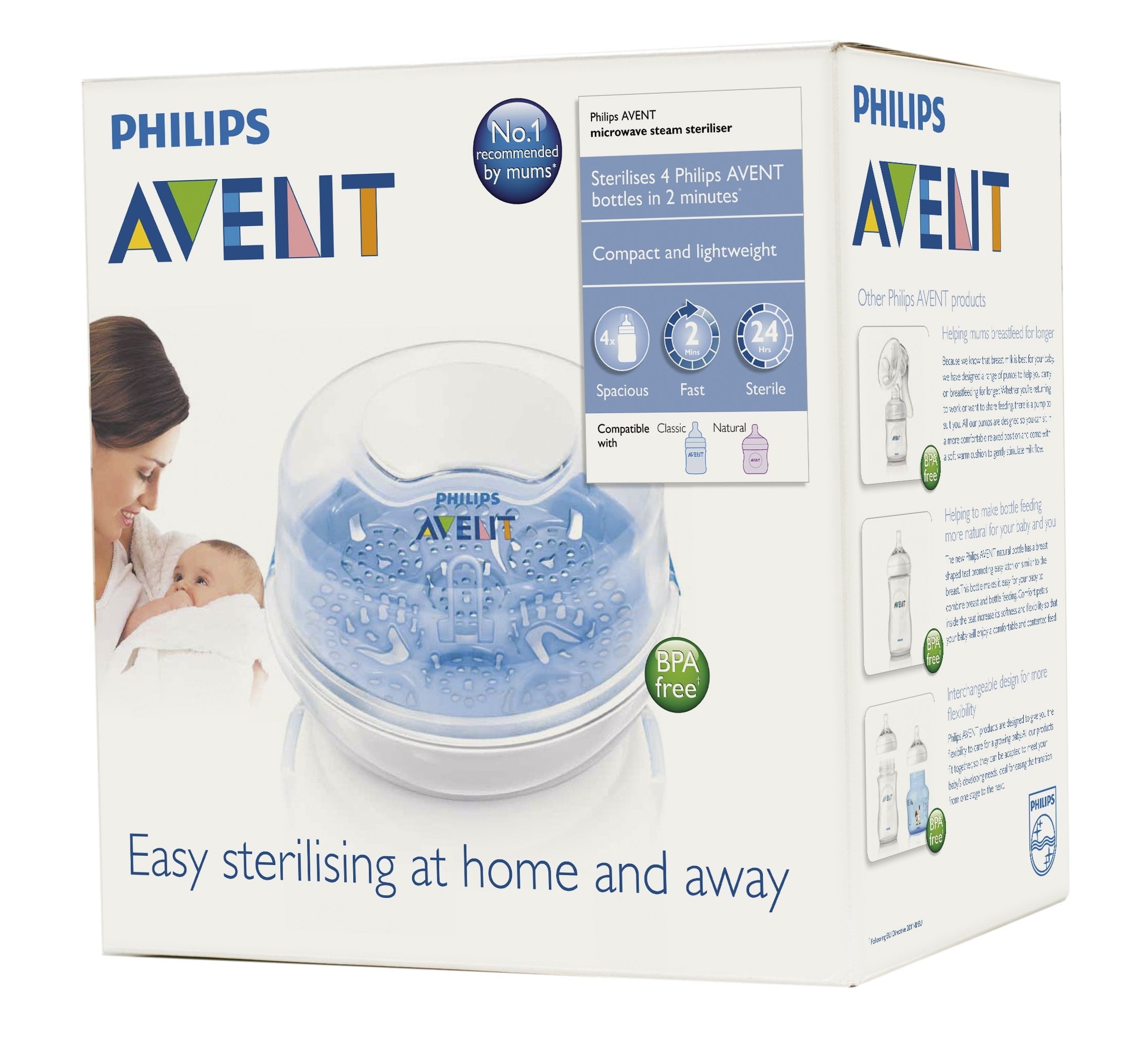 Philips AVENT Baby Bottle Microwave Steam Sterilizer Walmart