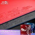 thumbnail image 2 of DOUBLE FISH VOLANT-Pheonix Table de Tennis en Caoutchouc pour Loop avec Attaque Rapide Ping Pong Caoutchouc avec Éponge Pré-Set Volant-1 Rouge 40, 2 of 6