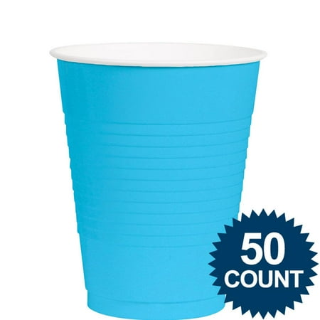 UPC 048419953661 product image for Bright Blue 12oz. Plastic Cup (50 Pack) - Party Supplies | upcitemdb.com